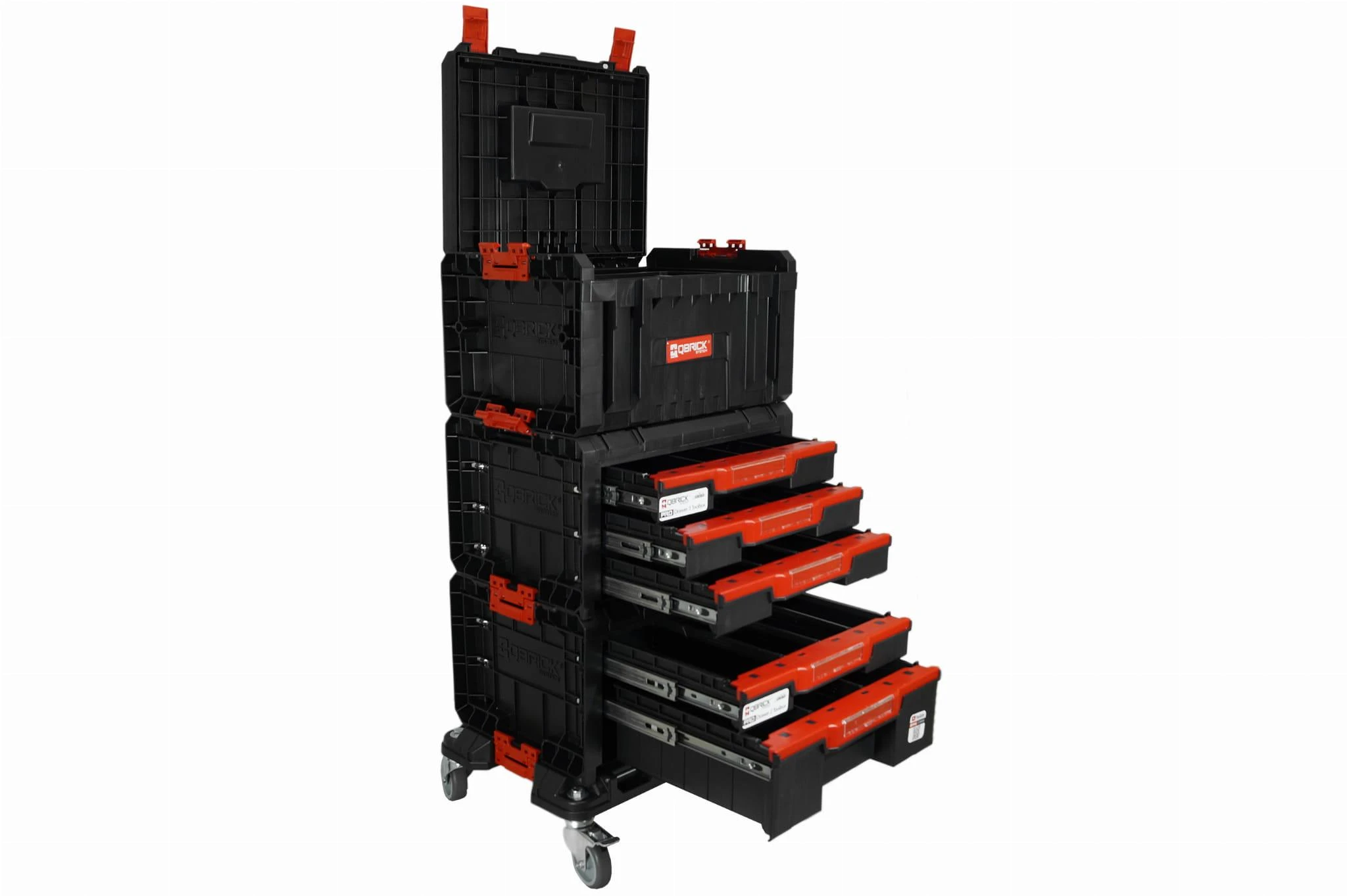 Q-Brick Įrankių dėžės Qbrick System PRO, Juodos/Raudonos spalvos