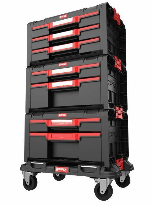 Q-Brick Įrankių dėžių komplektas Qbrick PRO WORKSHOP SET 1 2.0