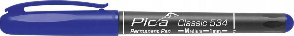 Marker permanentny, mėlyna, apvalus 1.0 mm, PICA [534/41]