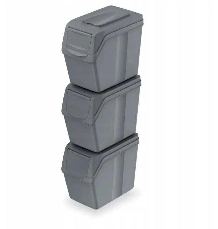 Prosperplast Šiukšliadėžių rinkinys 20l SORTIBOX 3 vnt.