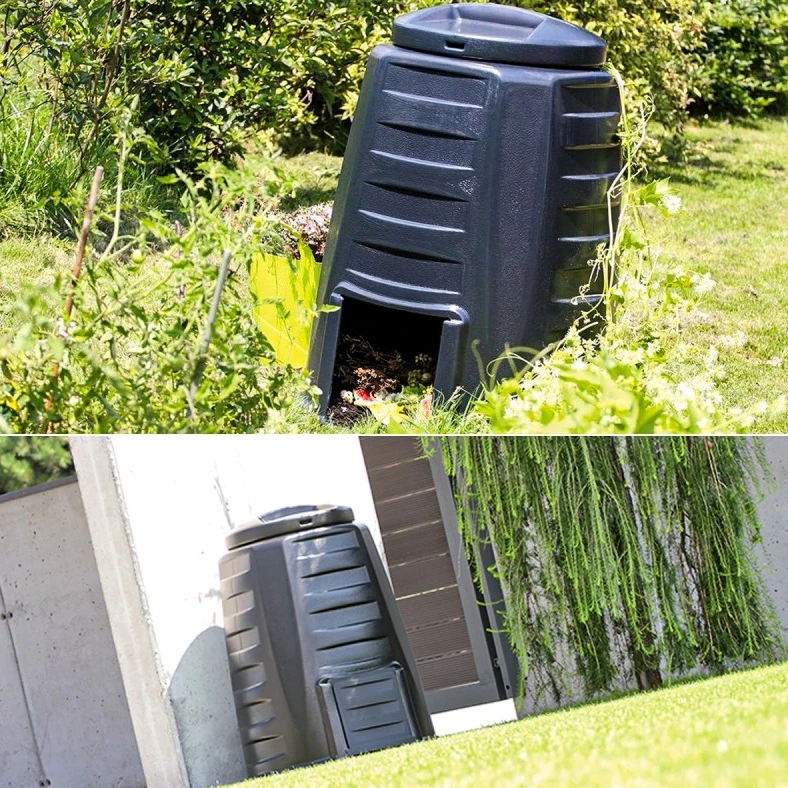 Komposto dėžė Prosperplast, 340 l, Juoda