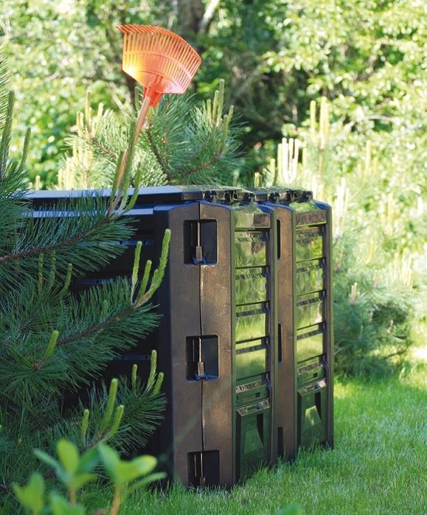 Komposto dėžė Prosperplast Module Compogreen 800 L, juodos spalvos