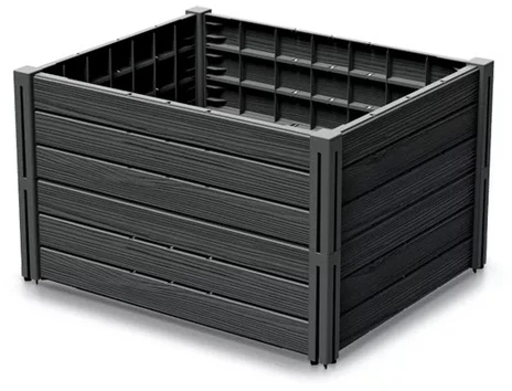 PROSPERPLAST DARŽO DĖŽĖ-SODO RABATKA BASE PLANET 75,6×61,8x46cm ANTRACITO SPALVOS