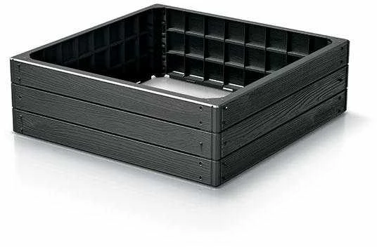 Prosperplast Sodo kraštinė, 4 segmentai, antracitas