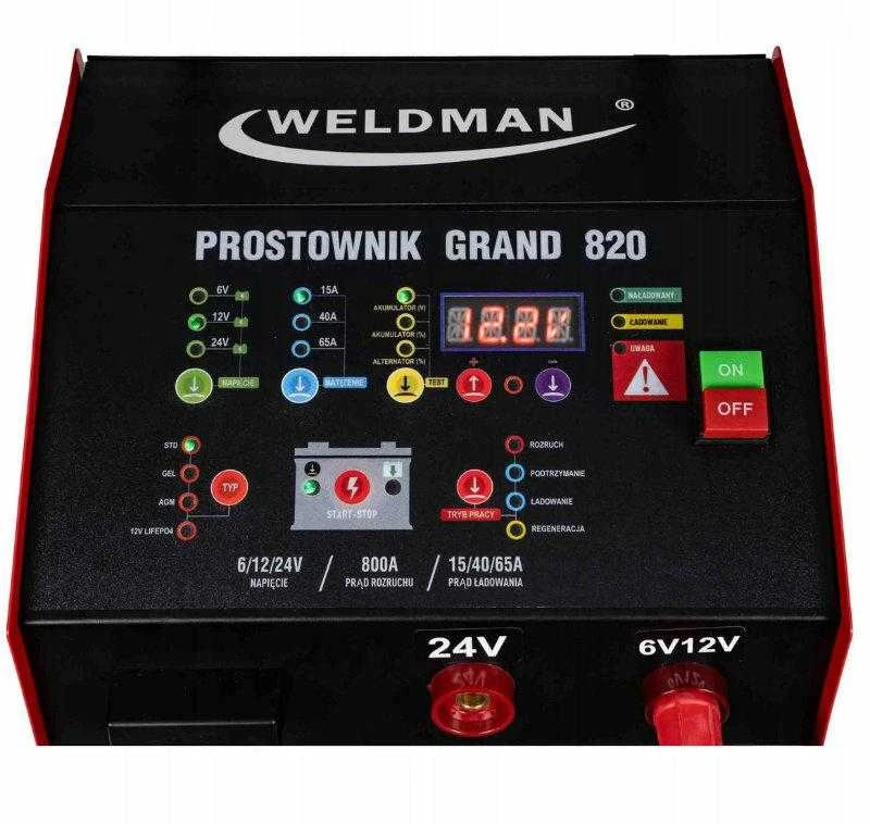 Weldman Grand 820 valdymo panelė