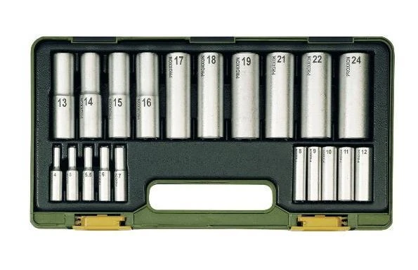 Galvučių rinkinys 1/4"+1/2" 20 dalių PROXXON