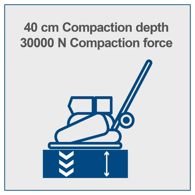 Scheppach Vibroplokštė HP2500S, 30KN, 125kg