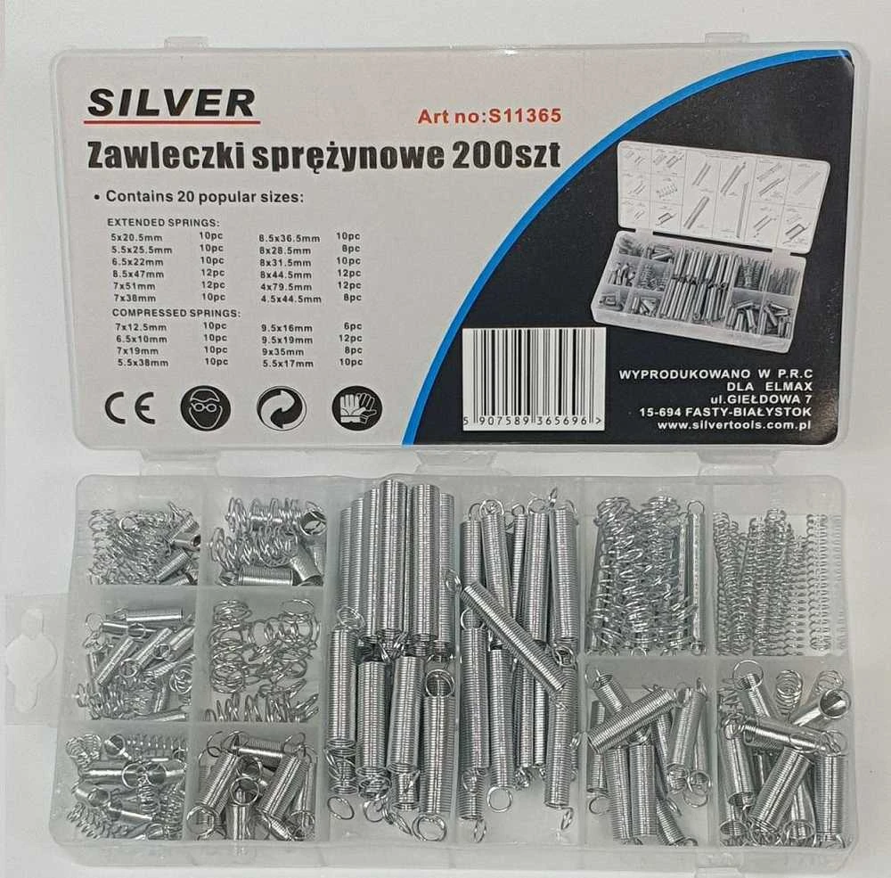 SILVER Spyruoklių asortimentas 200 vnt.