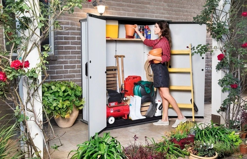 Sodo spintelė Keter Premier Tall, 140 x 73,6 x 170,4 cm