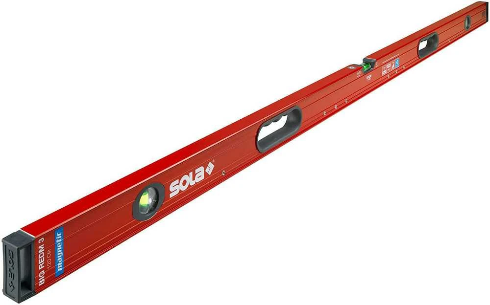 Sola Magnet spirit level LM Big REDM 3, 120cm Raudona
