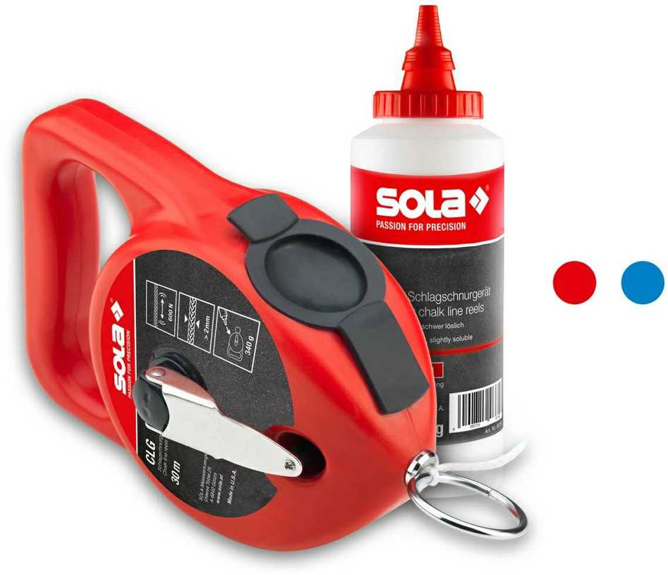 Linijų žymėjimo kreida rinkinys Sola CLG 30 SET R raudona