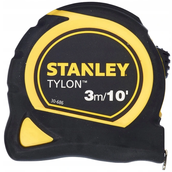Stanley Tylon ruletė su plastikiniu korpusu, 3 m–10 pėdų / 12,7 mm [k]