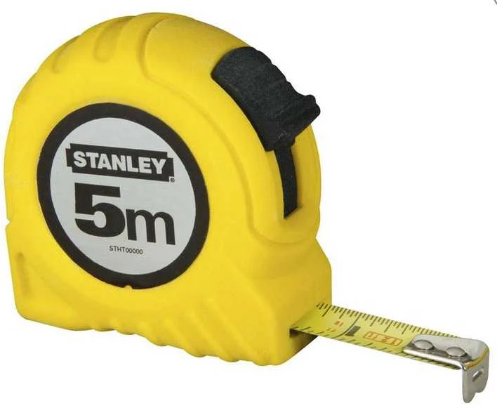 STANLEY MIARA ZWIJANA 5m PLASTIKOWY KORPUS, KARTA