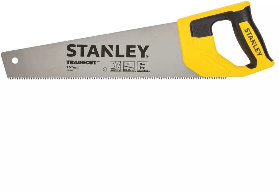 Pjūklas medžiui TradeCut 3.0 Stanley | 11 tpi, 450 mm švariam pjūviui