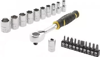 Galvučių komplektas Stanley FMMT82680-0; 3/8''; 22 vnt.