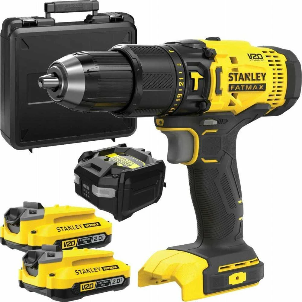 STANLEY SFMCD711D2K 2X2Ah akumuliatorinis gręžtuvas-suktuvas