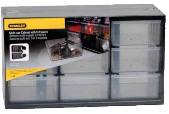 STANLEY ORGANIZATOR STOJĄCY 9 stalčiai