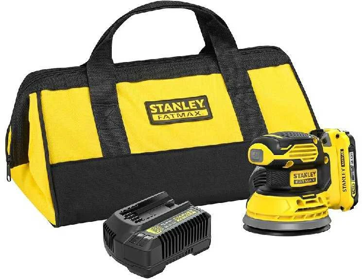 Ekscentrinis šlifuoklis Stanley SFMCW220D1S-QW; 18 V; 1x2,0 Ah akum.