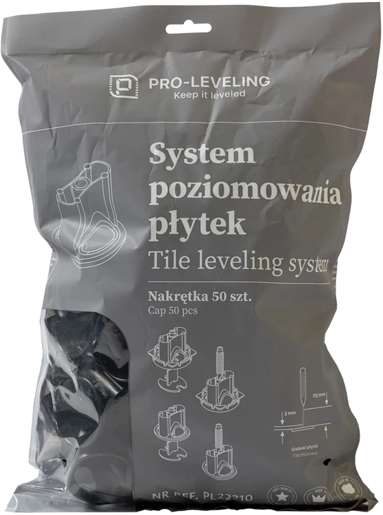 Pozostali Producenci PLYTELIŲ LYGIAVIMO SISTEMA VERŽLĖ /50vnt. PRO-LEVELING