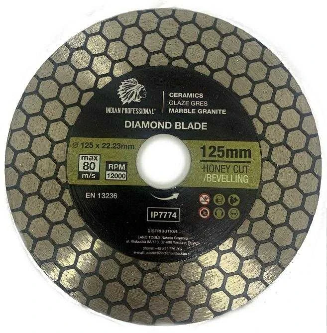 DEIMANTINIS DISKAS 125mm x 1,5mm x 22,2mm HONEY CUT INDIAN PROFESSIONAL