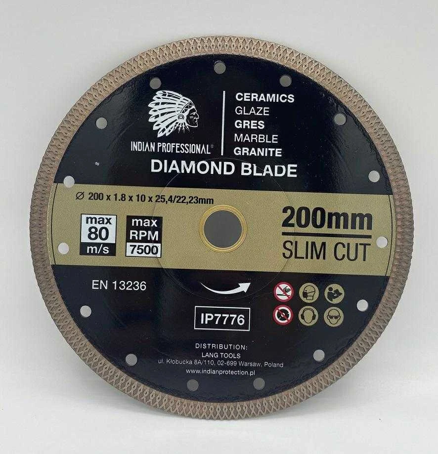 Indian Professional INDIŠKAS PROFESIONALUS DEIMANTINIS AŠMENYS 200 MM PLONO PJOVIMO