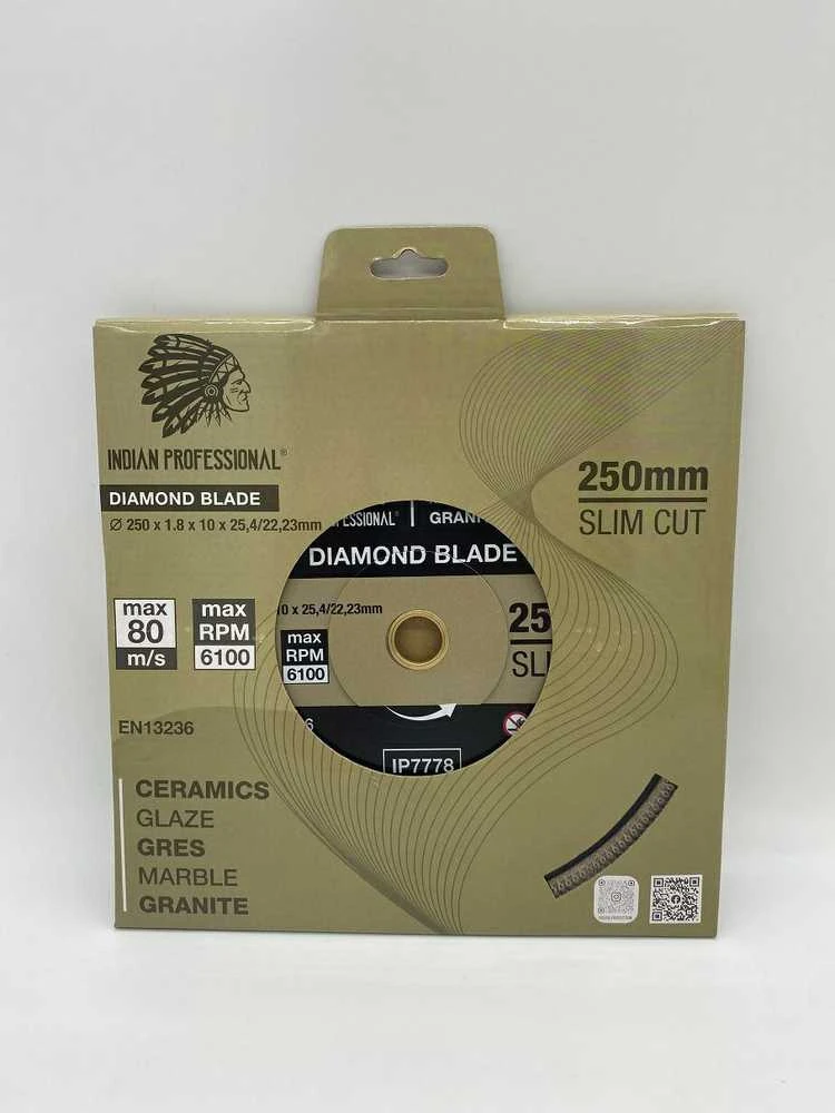 DEIMANTINIS DISKAS 250mm SLIM CUT INDIAN PROFESSIONAL