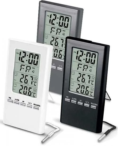 Terdens ELEKTRONINIS VIDAUS / LAUKO TERMOMETRAS SU LAIDINIU ZONDU. WBG