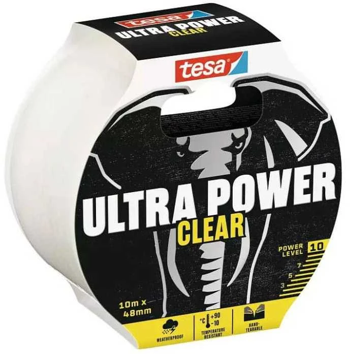 Lipnioji juostelė TESA ULTRA POWER CLEAR 56497, 20 m × 48 mm
