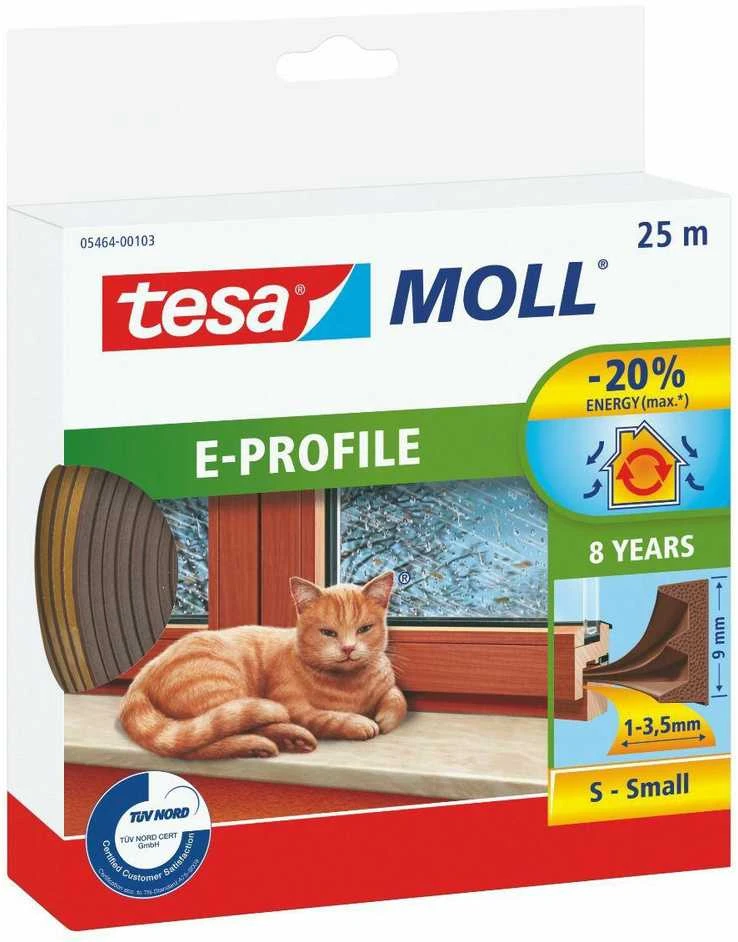 TESA USZCZELKA BRĄZ E - 25m 9mm