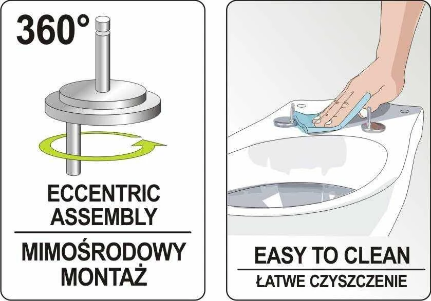 Toya Sa Poland Unitazo dangtis su savaiminio uždarymo mechanizmu
