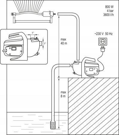 Vandens siurblys Flo 79811; 800 W
