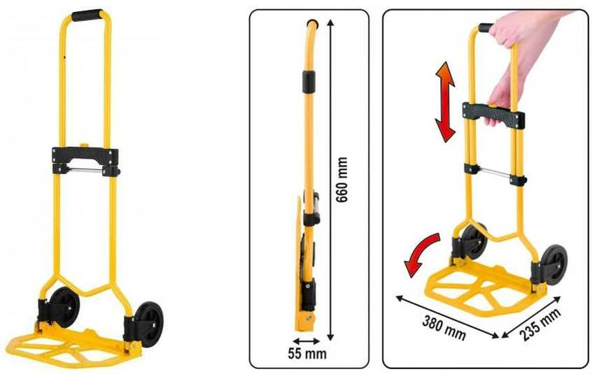 VOREL Vežimėlis MAGAZYNOWY sulankstomas 60kg 78660