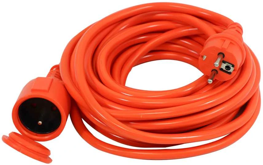 VERTEX PZO10M3x2.5POM ištraukiamas prailginimo laidas 10 m oranžinis