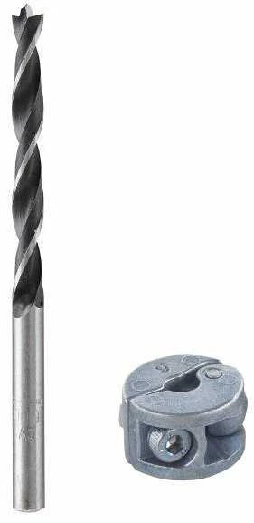 Wolfcraft gręžtuvas 10 mm kaiščių grąžtas + Wolfcraft stabdys
