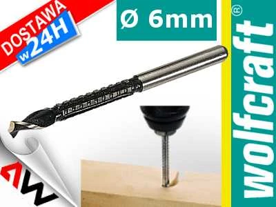 WOLFCRAFT grąžtai - FREZ HSS 90 x 6mm
