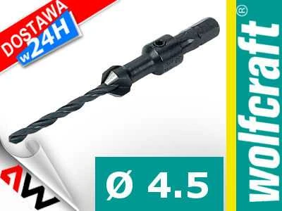 Grąžtas WOLFCRAFT NAWIERTAK 4,5mm Z POGŁĘBIACZEM 12mm