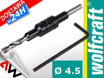 Grąžtas WOLFCRAFT NAWIERTAK Z FAZOWNIKIEM 7mm POD KONFIRMATY
