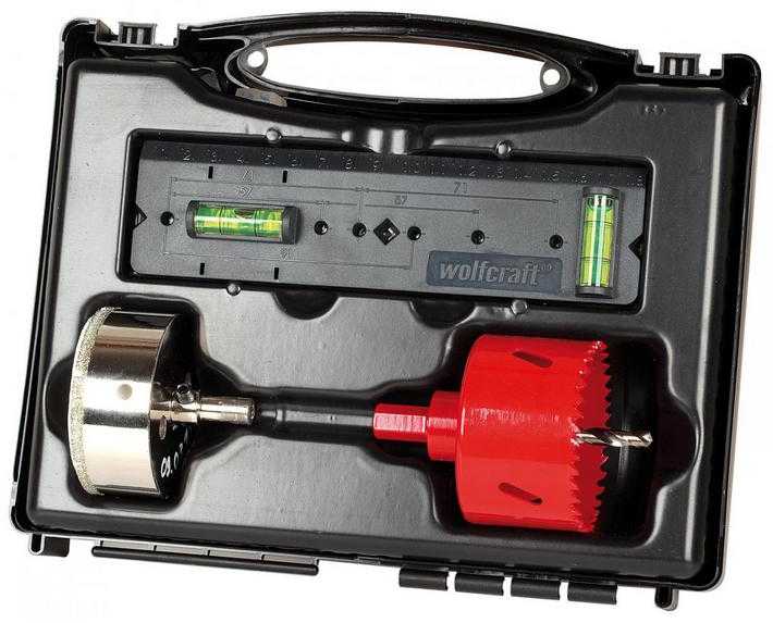 Wolfcraft Rinkinys otwornic instalacje sanitarne 68mm (5981000)