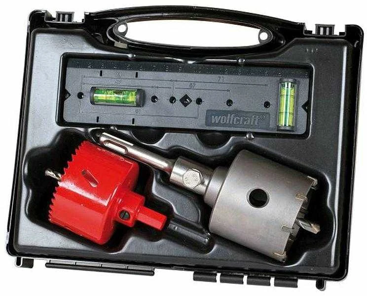 Grąžtas Wolfcraft Rinkinys otwornic 68 mm/ BiM + HM