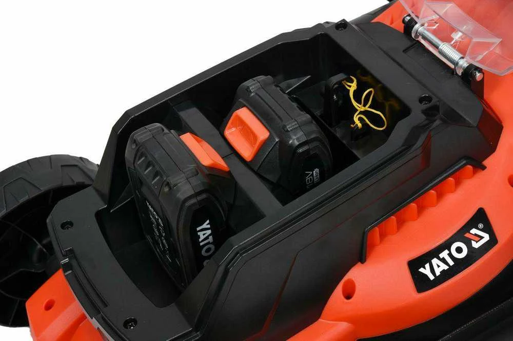 „YATO“ akumuliatorinė vejapjovė YT-85220 36V 2x18V 2x2,0Ah