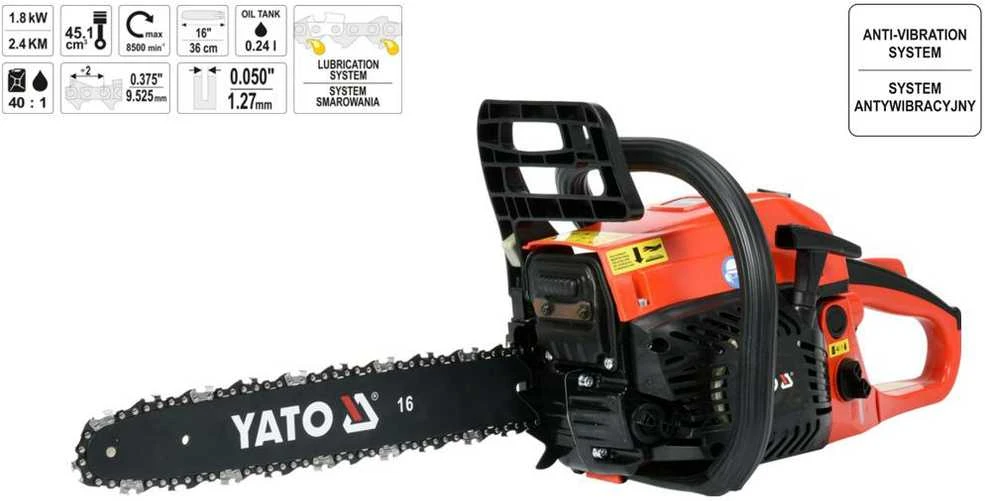 Yato Toya Sa Poland Benzininis grandininis pjūklas | 2,45 HP (YT-84901)