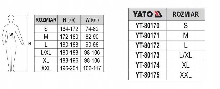 YATO DARBO KELNĖS, DYDŽIO XL