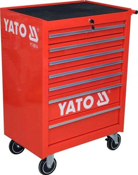 YATO įrankių spintelė su ratukais, 7 stalčiai YT-0914