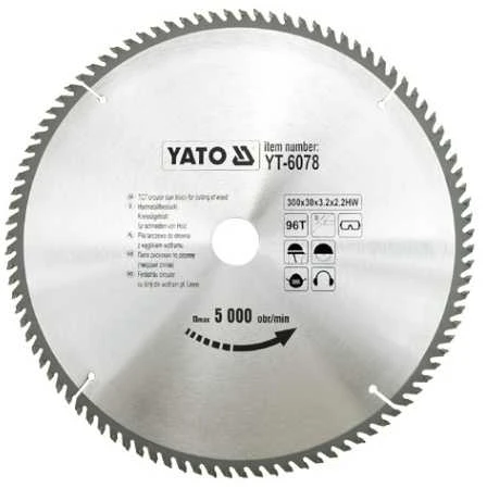 YATO WIDI diskinis pjūklas 300x30 mm 96 dantuku 6078