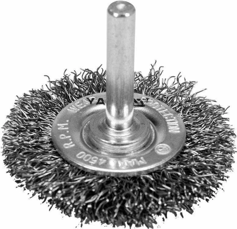 YATO DISKINIS ŠEPETĖLIS SU KOTU 50mm INOX