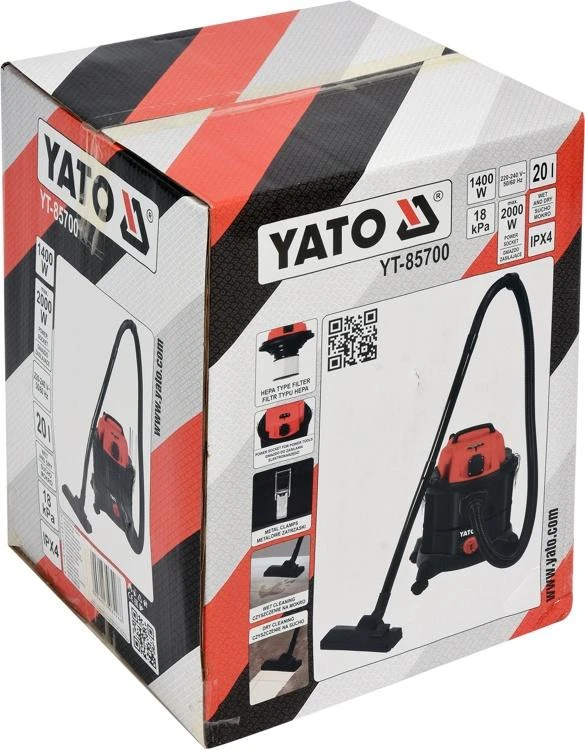 Dulkių siurblys YATO YT-85700, 1400W / 20L
