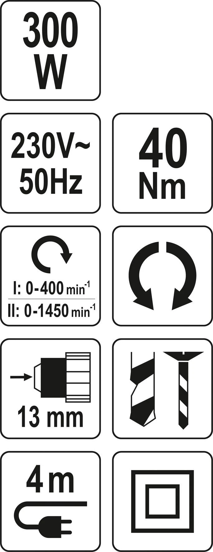 YATO YT-82060 elektrinis suktuvas - gręžtuvas 13mm 40Nm