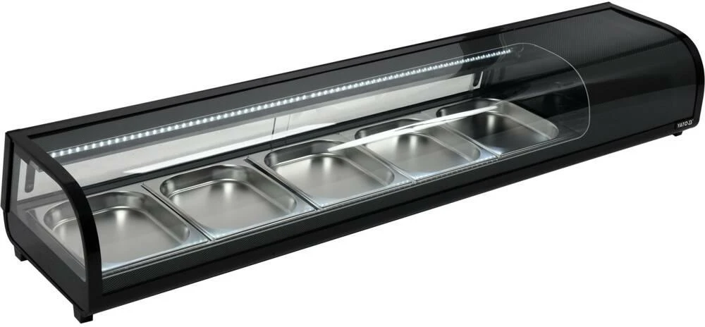 Toya Sa Poland Šaldymo vitrina 5×GN 1/2 | 180 × 42,6 × 29,6 cm (YG-05005)