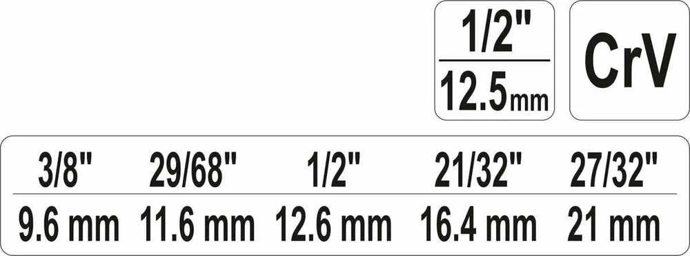 Toya Sa Poland YATO VERŽTAKLIS 1/2" 03316