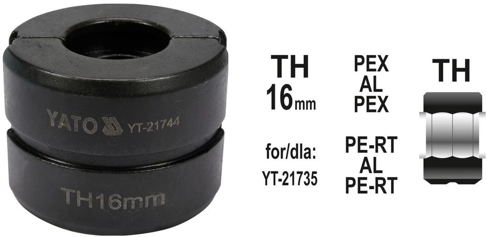 Yato ATSARGINIAI ŠTAMPAI, SKIRTI YT-21735 TIPO TH 16 MM (YT-21744)